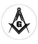Masonic Car Decal- Black