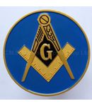 Square & Compass Masonic Car Decal