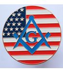 American Masonic Car Decal